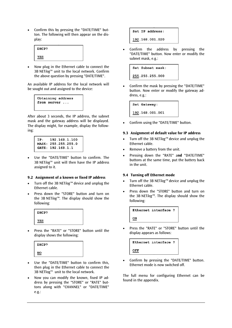 3B Scientific 3B NETlog™ with Ethernet Port (230 V, 50__60 Hz) User Manual | Page 7 / 12