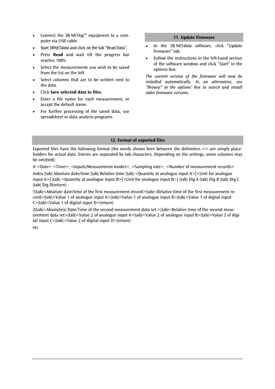 3B Scientific 3B NETlog™ with Ethernet Port (230 V, 50__60 Hz) User Manual | Page 9 / 12