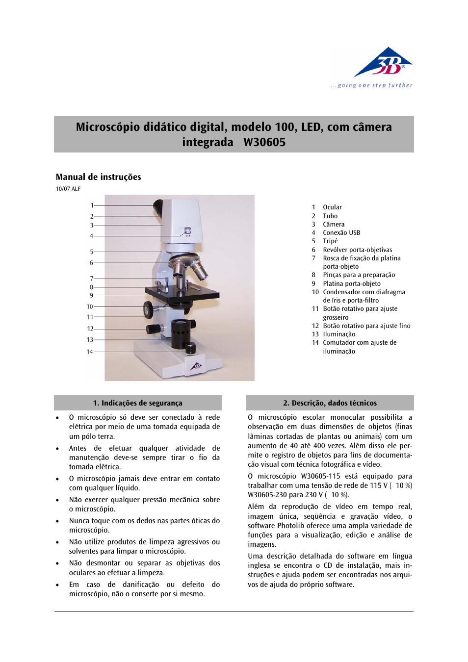 3b scientific, Physics | 3B Scientific Digital Course Microscope Model 100, LED with Built-in Camera (230 V, 50__60 Hz) User Manual | Page 16 / 18