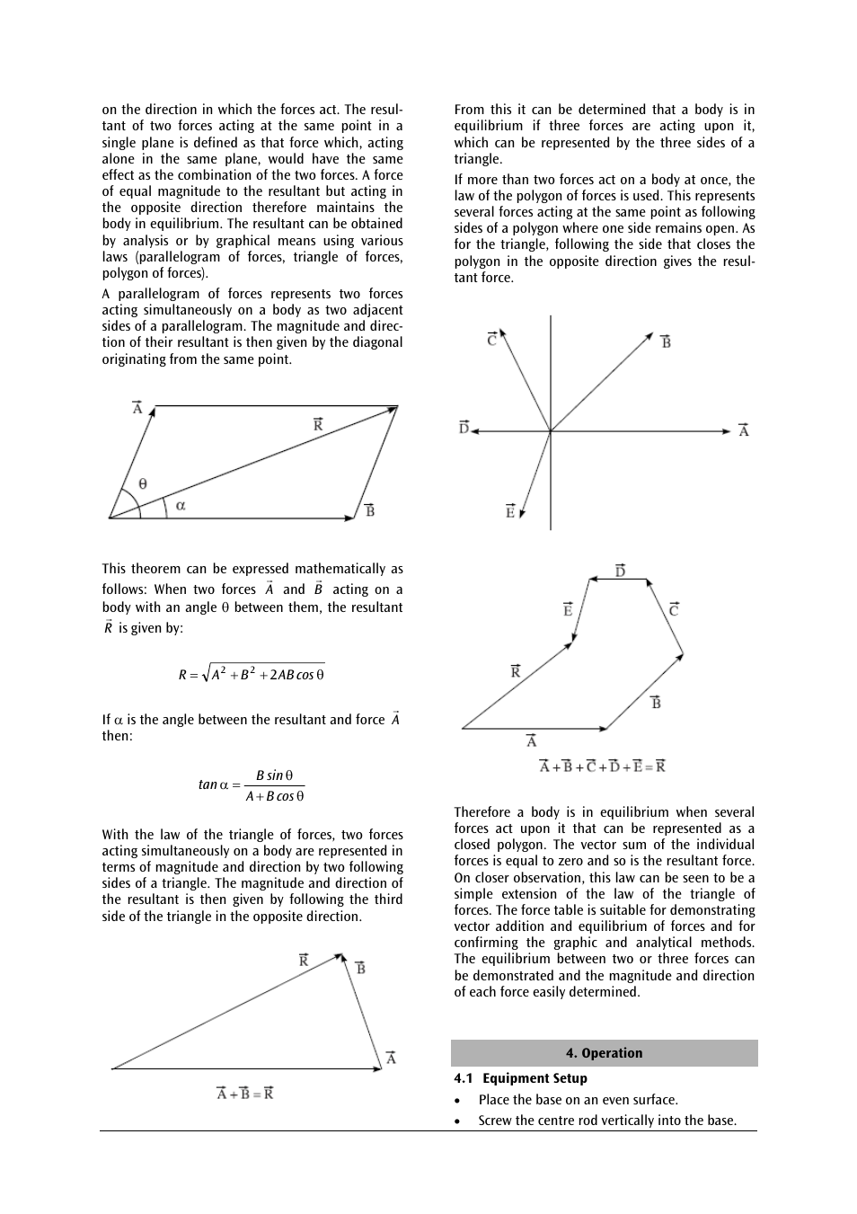 3B Scientific Force Table User Manual | Page 2 / 4