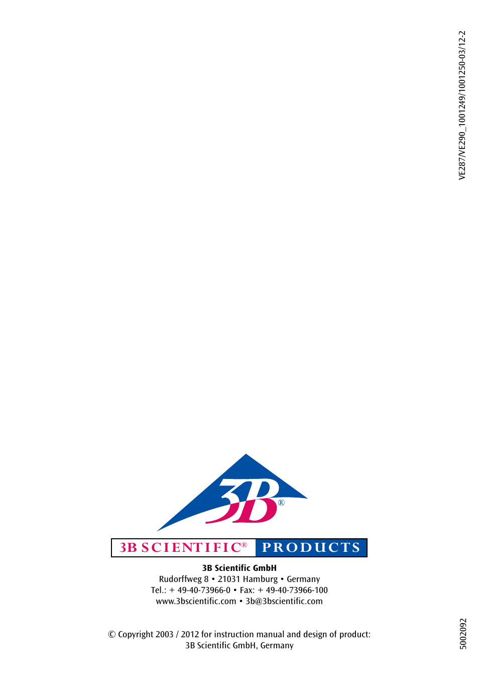 3B Scientific Half Lower Jaw, 3 times full-size, 11 part User Manual | Page 16 / 16