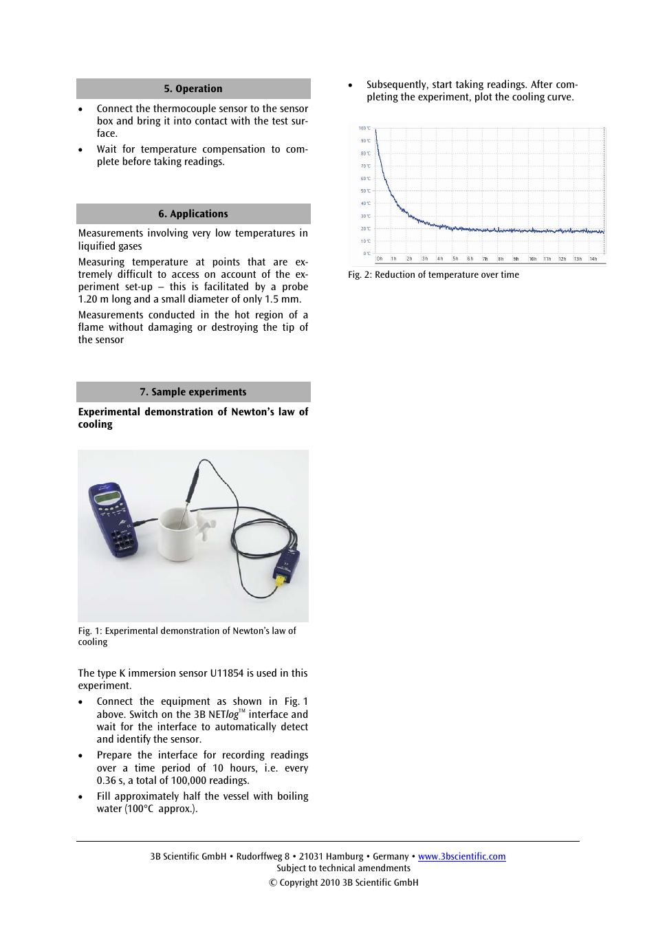 3B Scientific Temperature Sensor, TC – K User Manual | Page 2 / 2