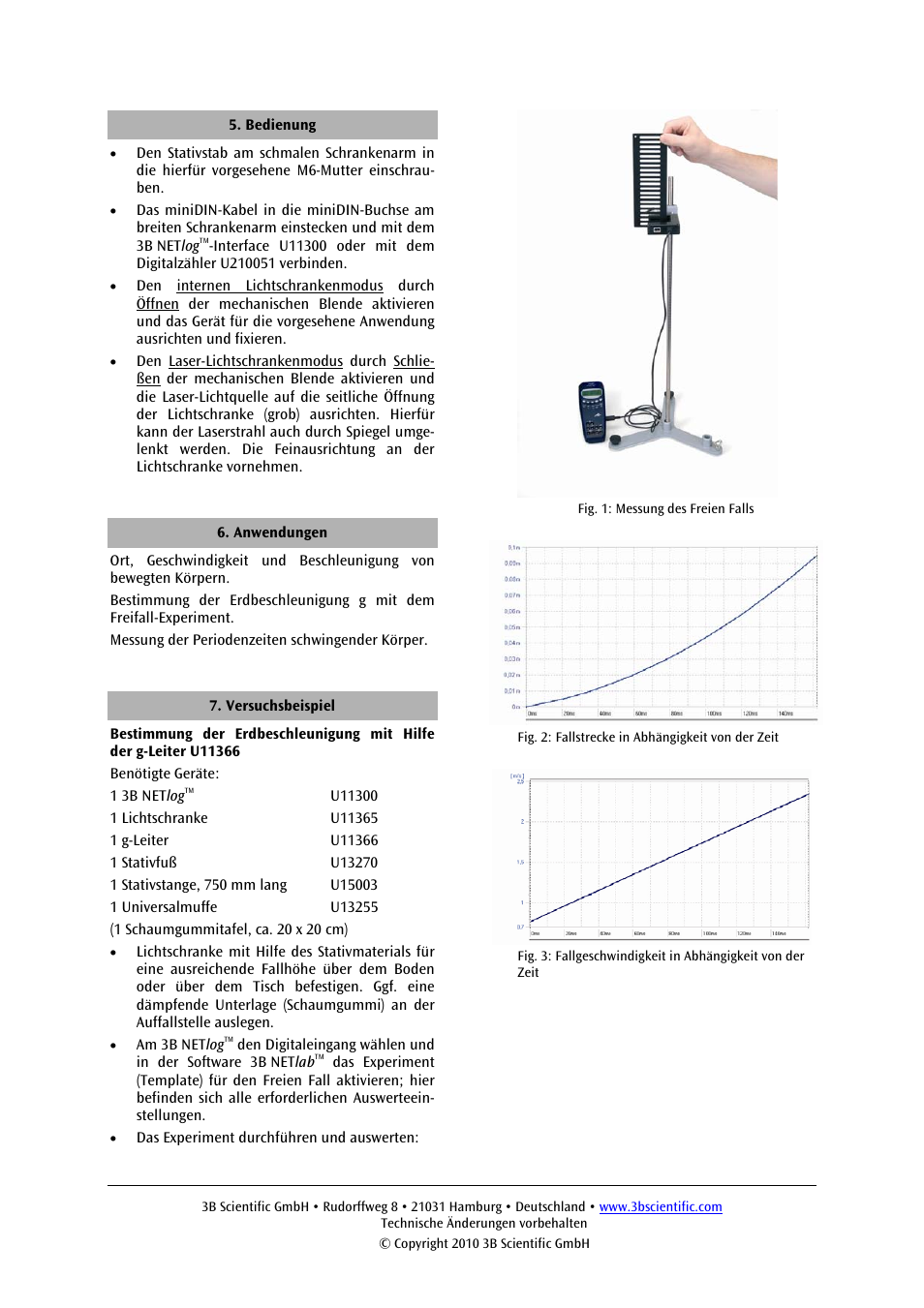 3B Scientific Photo Gate User Manual | Page 2 / 12