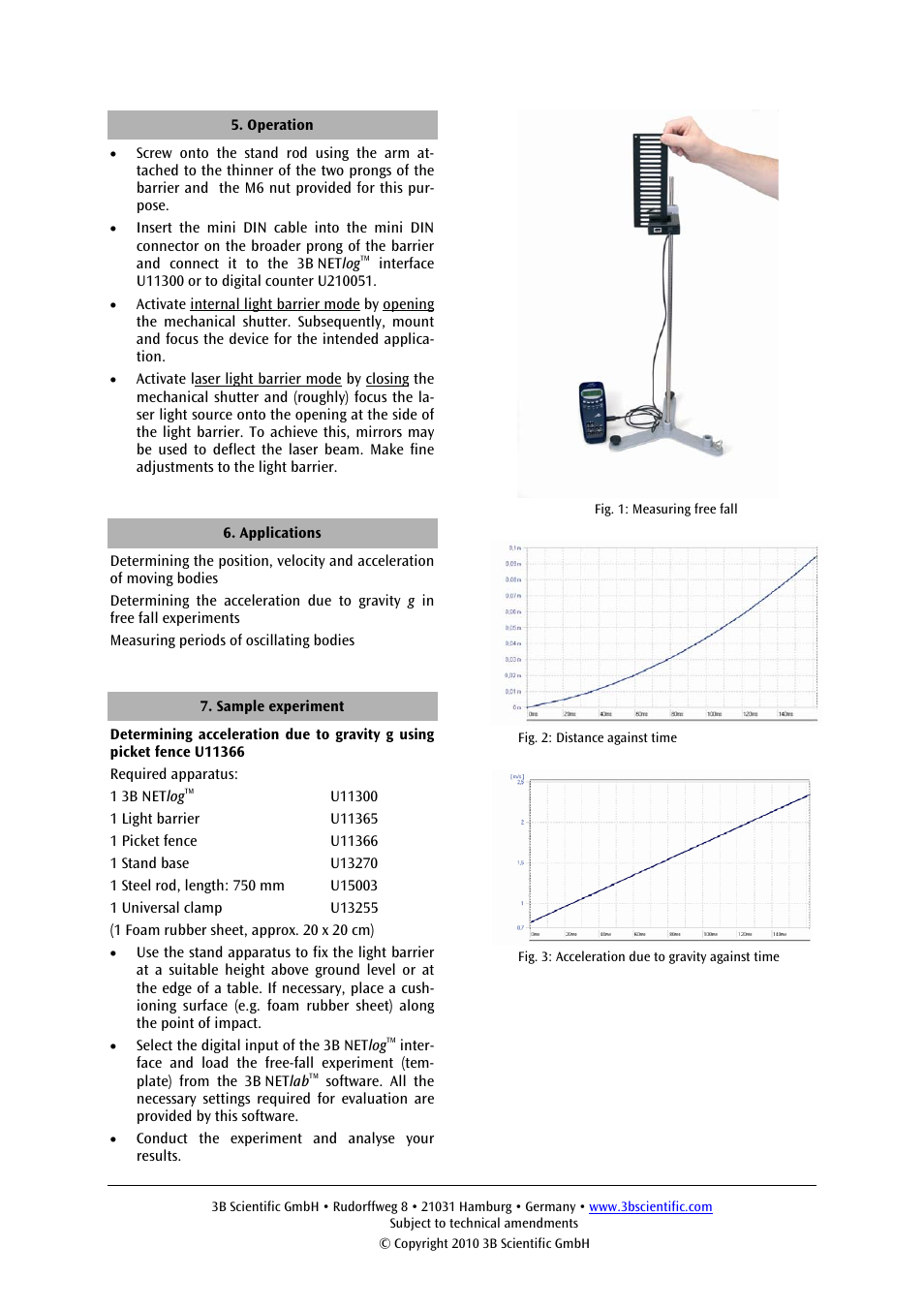 3B Scientific Photo Gate User Manual | Page 4 / 12