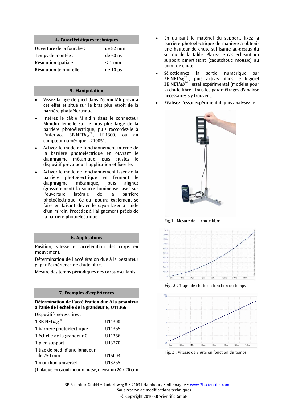 3B Scientific Photo Gate User Manual | Page 6 / 12