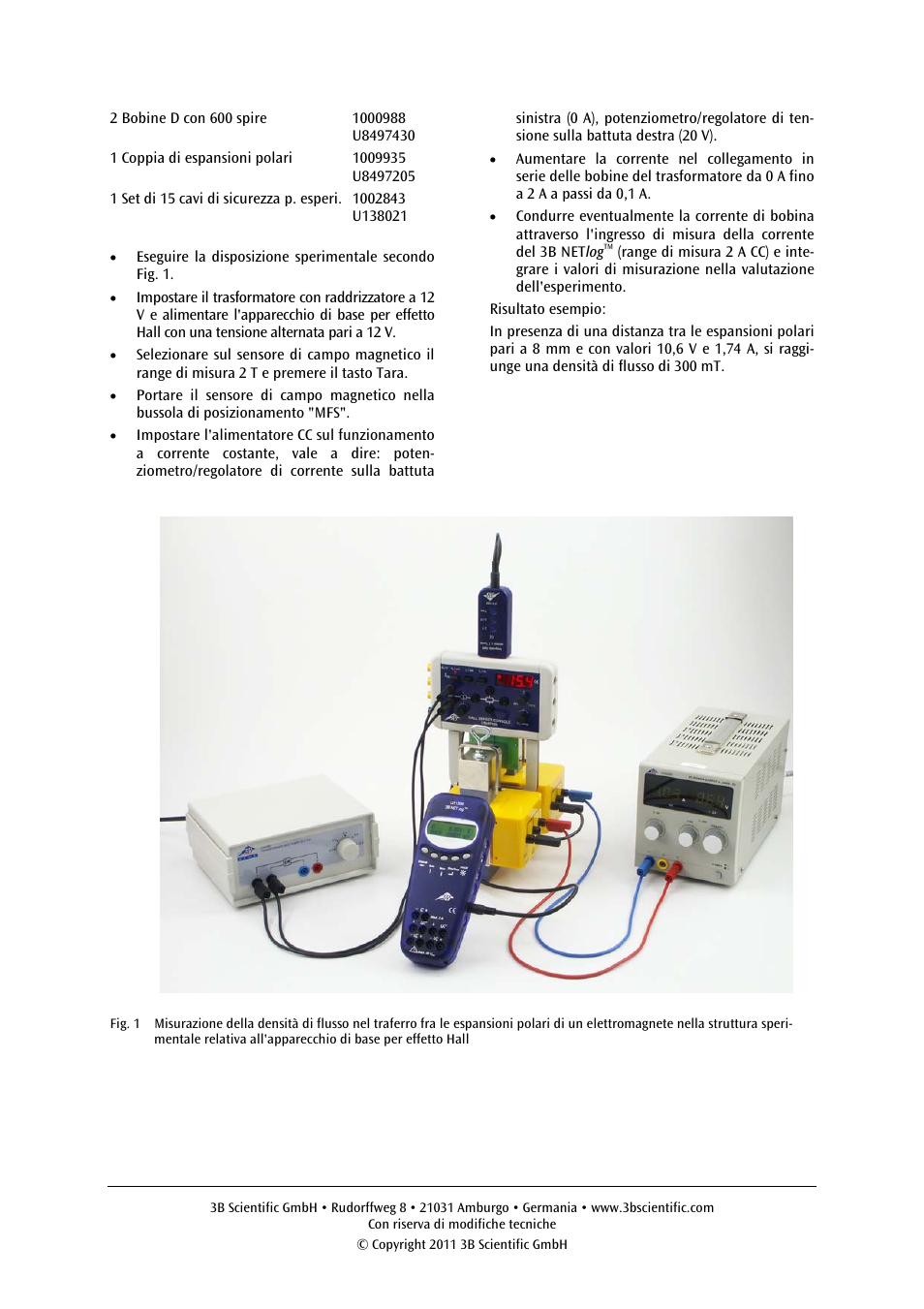 3B Scientific Magnetic Field Sensor ±2000 mT User Manual | Page 15 / 24