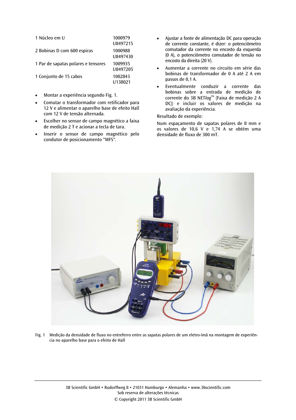 3B Scientific Magnetic Field Sensor ±2000 mT User Manual | Page 23 / 24