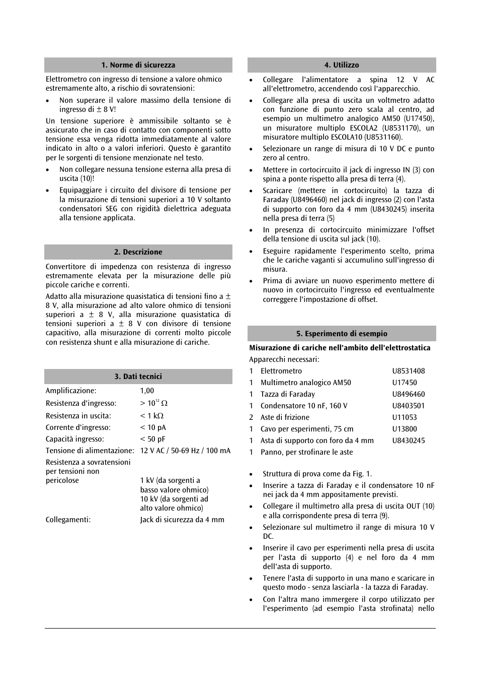 3B Scientific Electrometer (115 V, 50__60 Hz) User Manual | Page 14 / 24