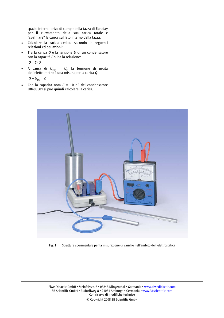 3B Scientific Electrometer (115 V, 50__60 Hz) User Manual | Page 15 / 24