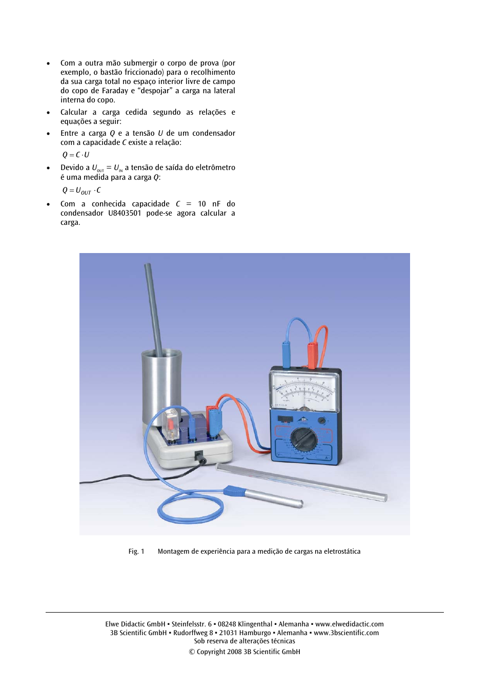 3B Scientific Electrometer (115 V, 50__60 Hz) User Manual | Page 23 / 24