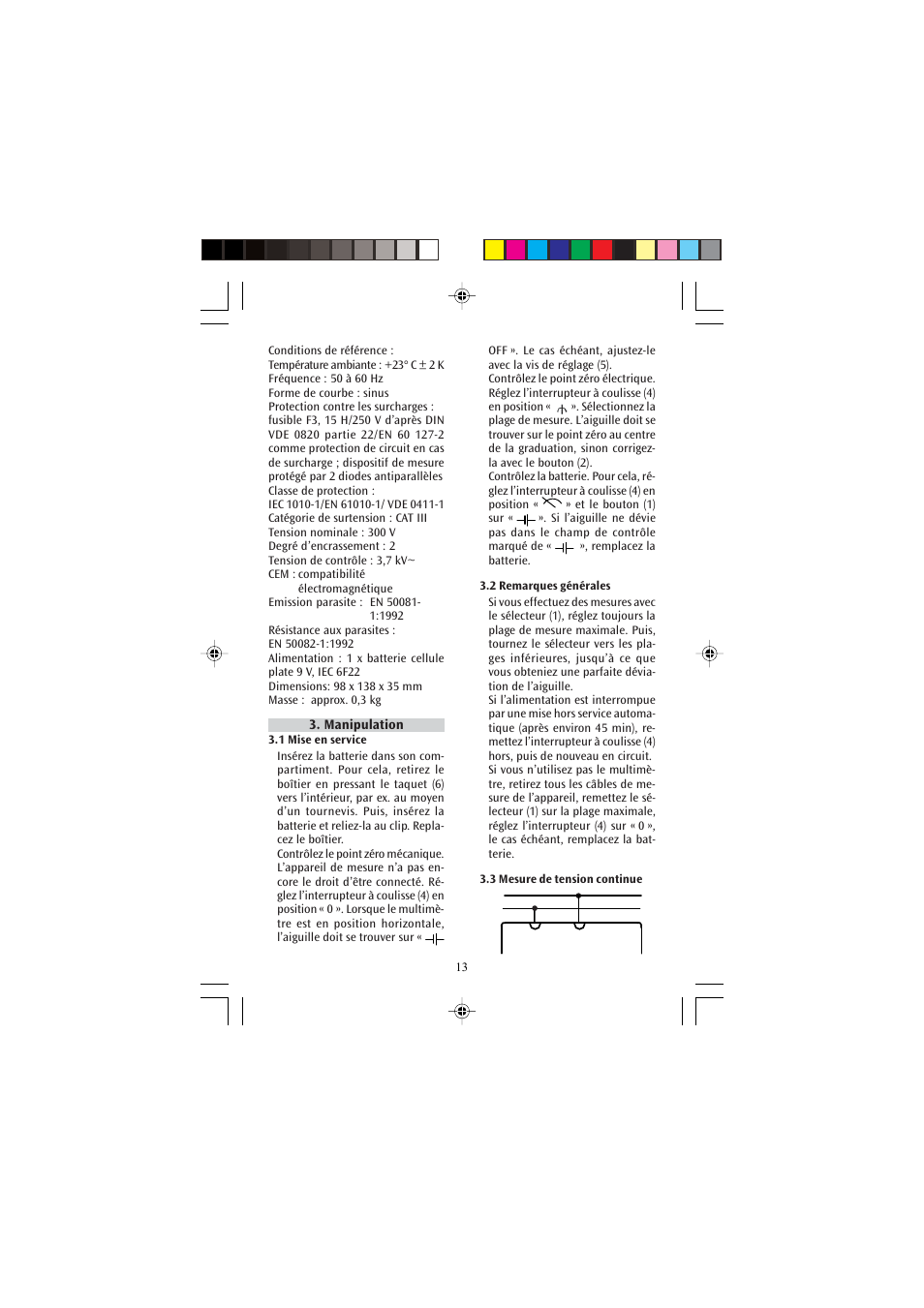 3B Scientific Analog Multimeter AM50 User Manual | Page 13 / 32