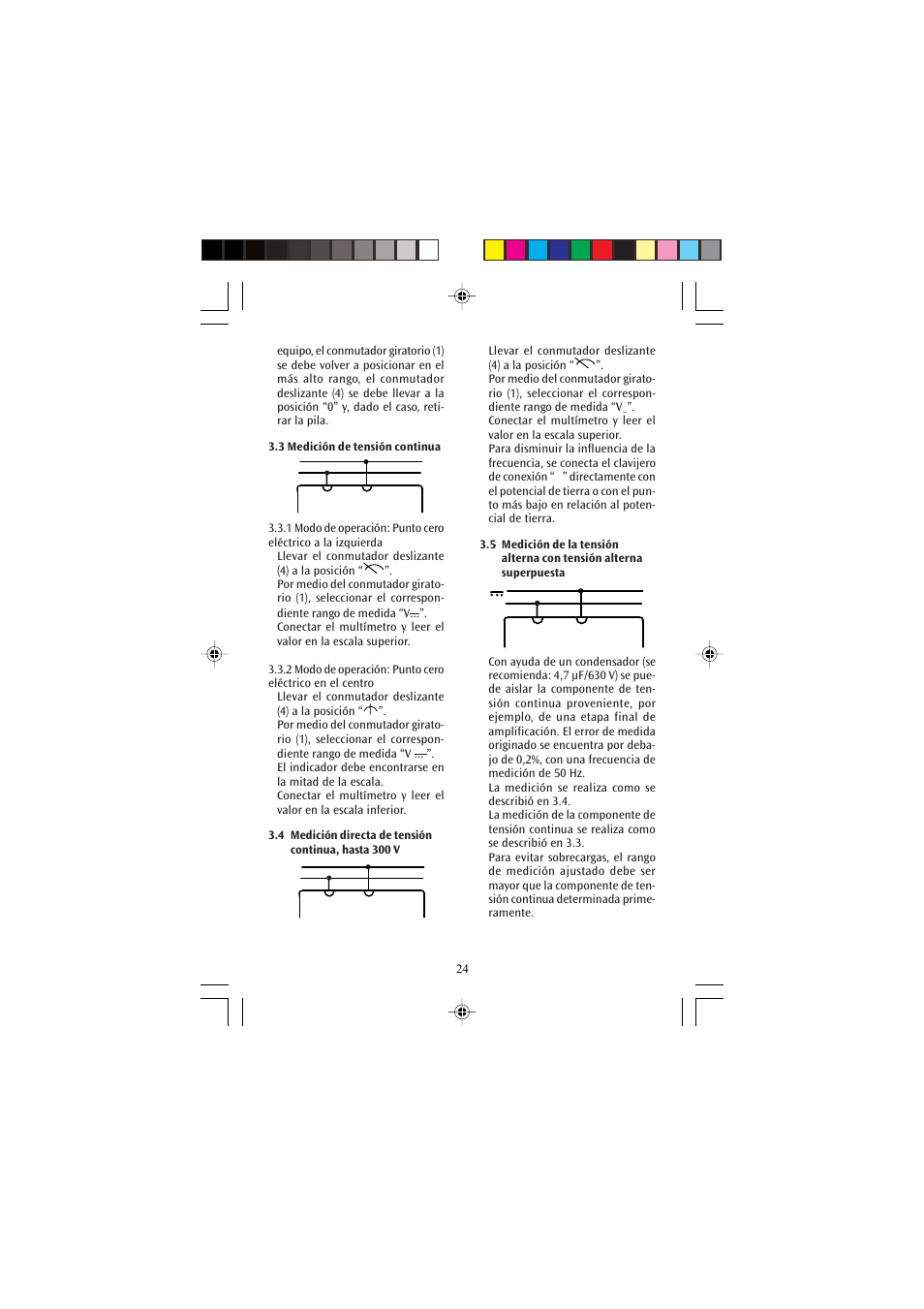 3B Scientific Analog Multimeter AM50 User Manual | Page 24 / 32