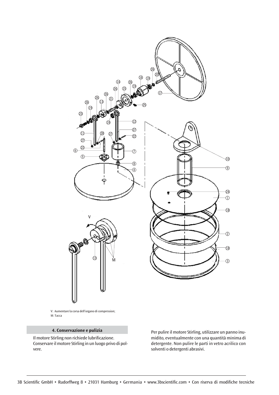3B Scientific Low Temperature Stirling Engine Kit, Assembly Kit User Manual | Page 16 / 24