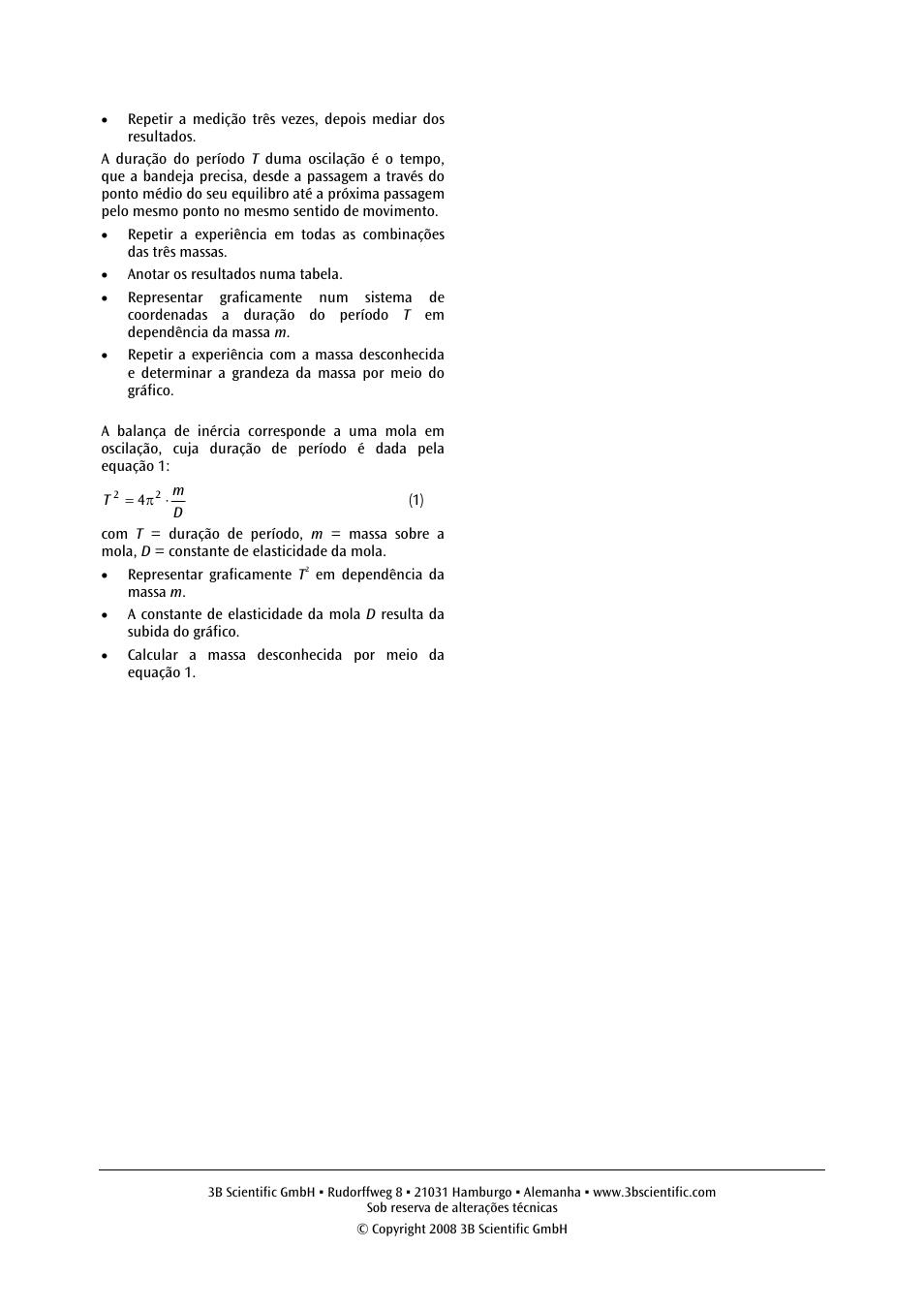 3B Scientific Inertia Balance User Manual | Page 12 / 12