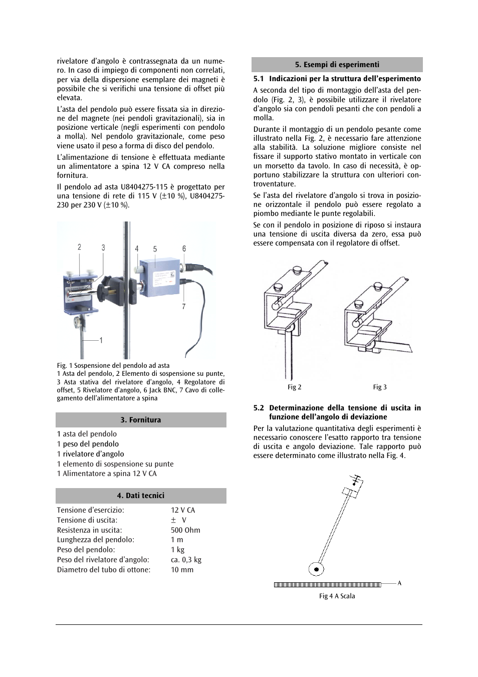 3B Scientific Pendulum Rod with Angle Sensor, 12V AC (115V,50__60Hz) User Manual | Page 14 / 24