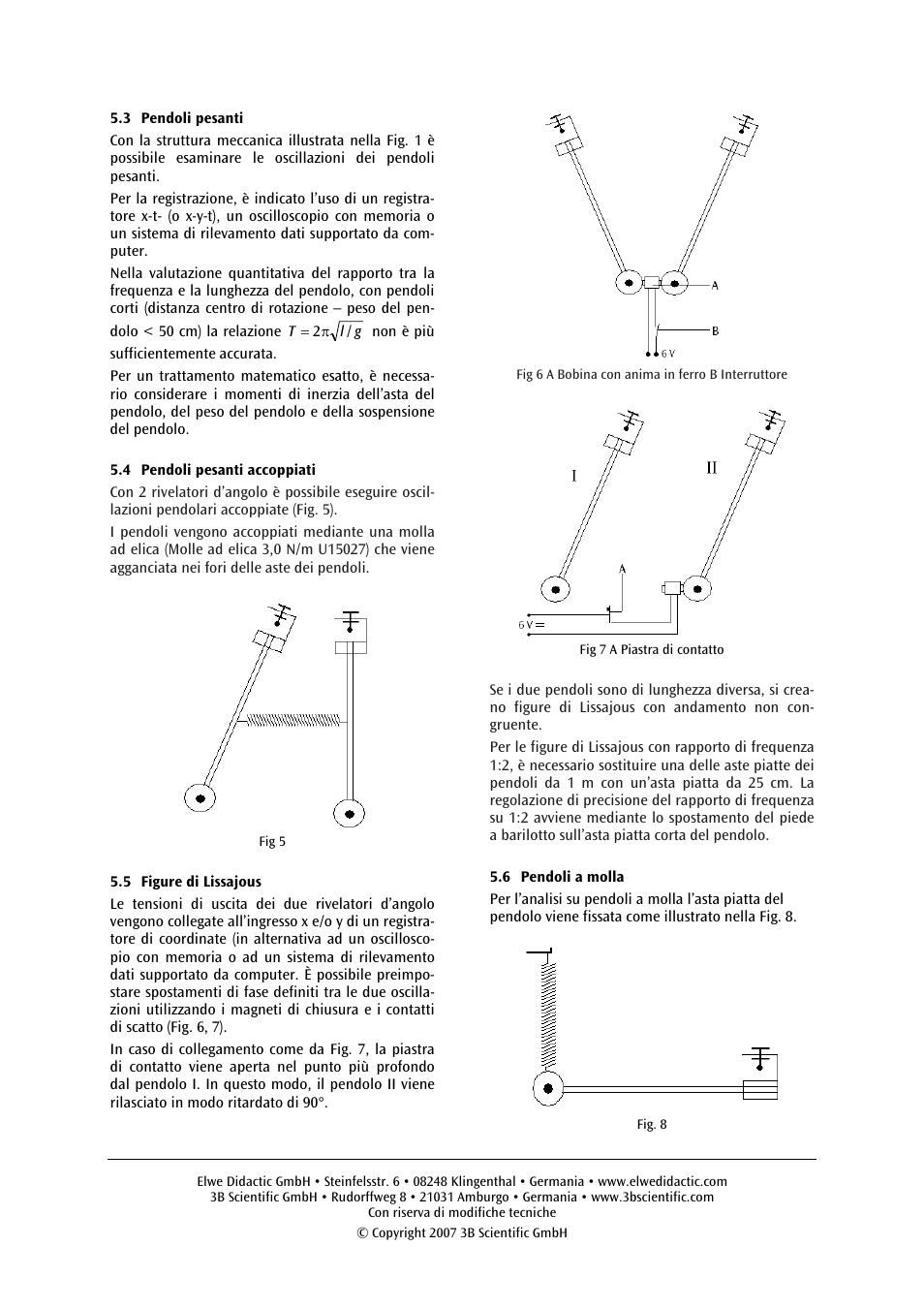 3B Scientific Pendulum Rod with Angle Sensor, 12V AC (115V,50__60Hz) User Manual | Page 15 / 24