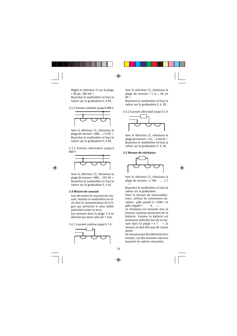 3B Scientific Analog Multimeter AM51 User Manual | Page 14 / 32