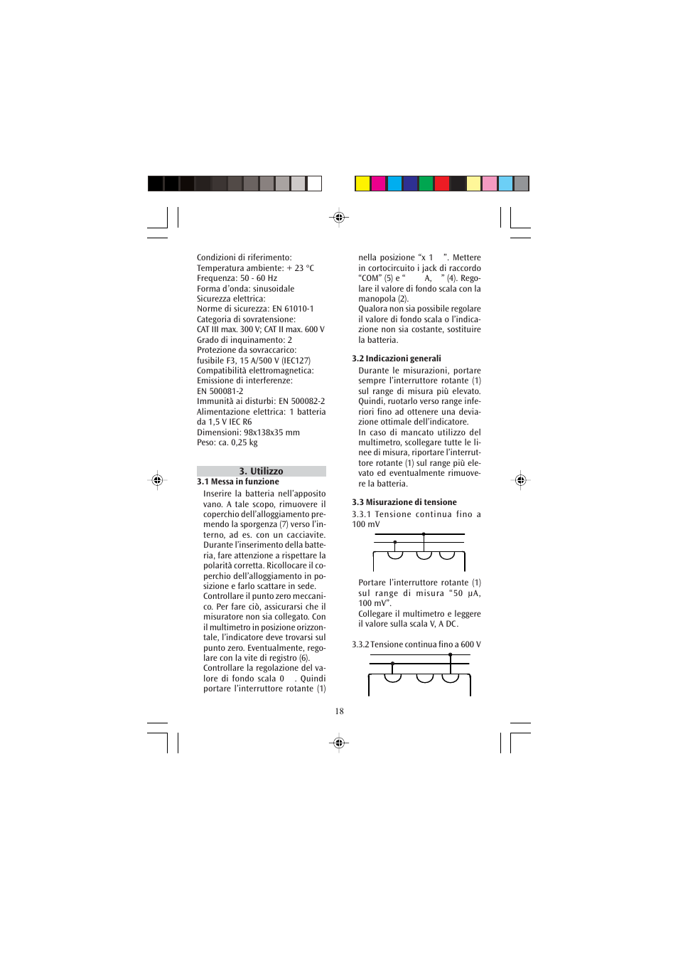 3B Scientific Analog Multimeter AM51 User Manual | Page 18 / 32