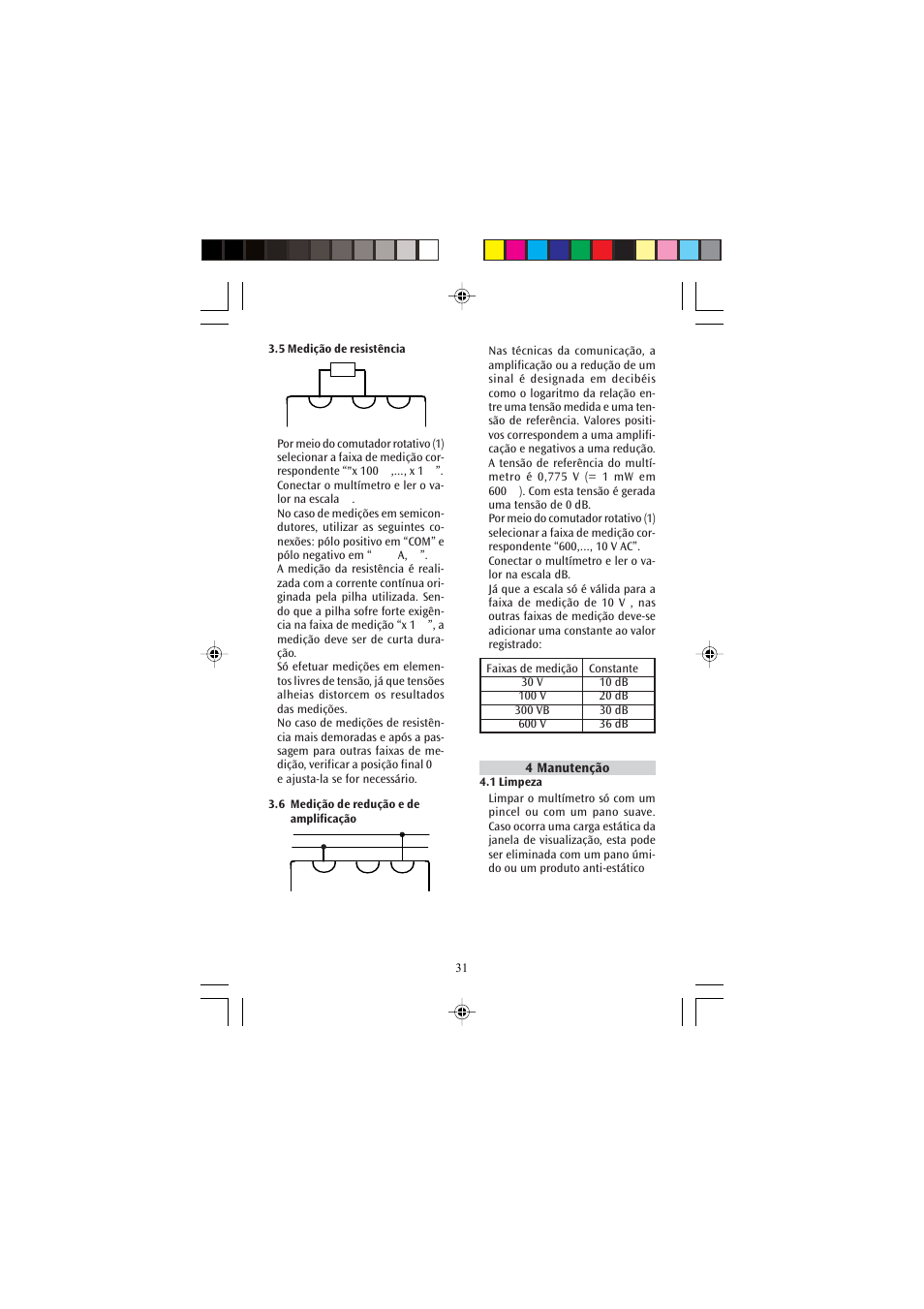 3B Scientific Analog Multimeter AM51 User Manual | Page 31 / 32