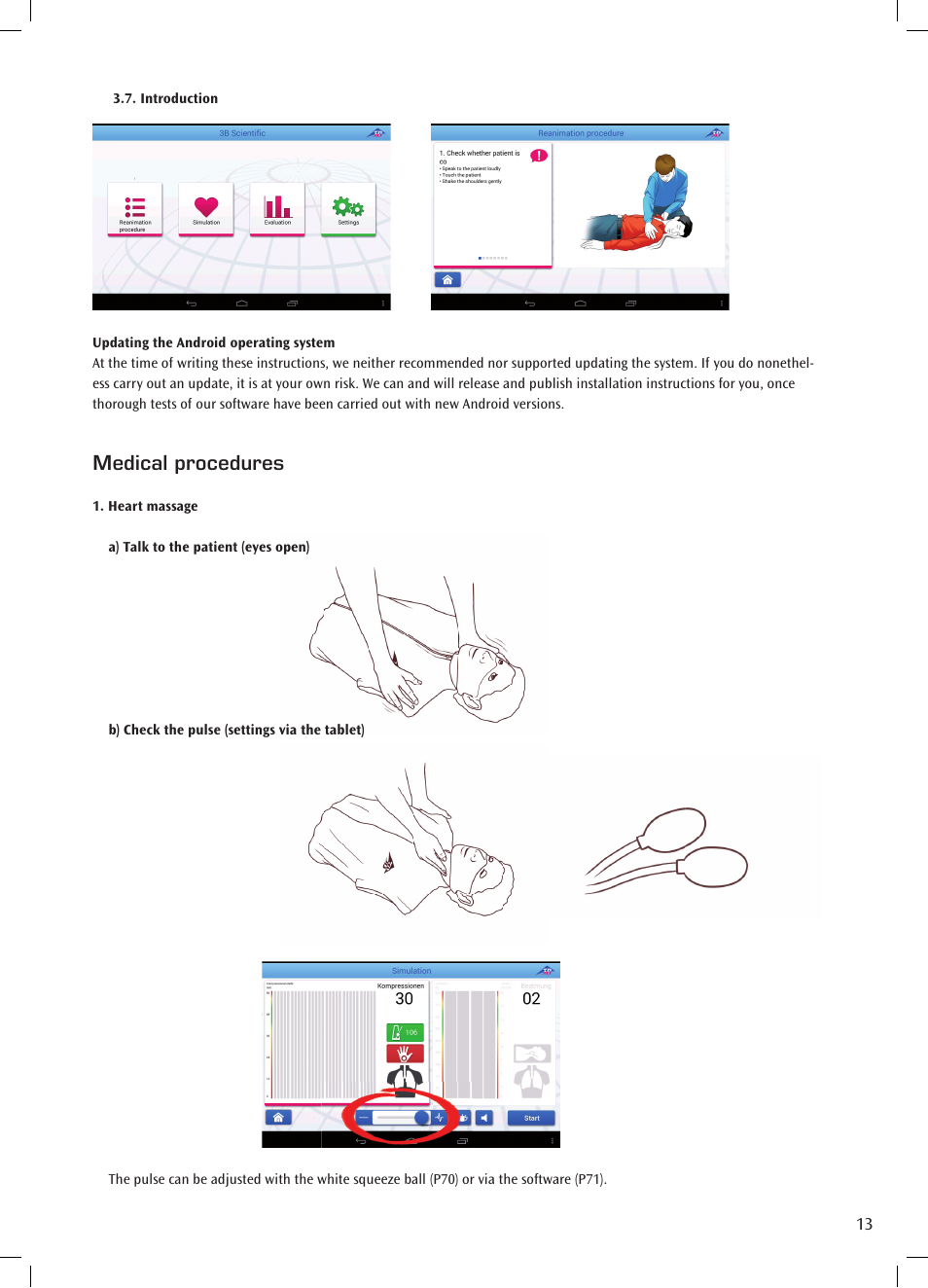 Medical procedures | 3B Scientific CPR Lilly Pro, dark User Manual | Page 13 / 19