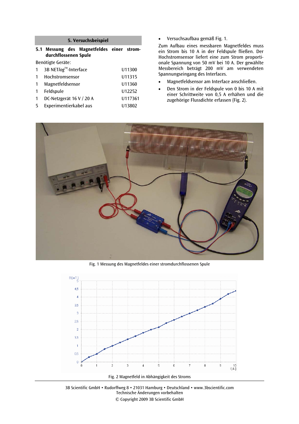 3B Scientific High Current Sensor, 10 A User Manual | Page 2 / 12