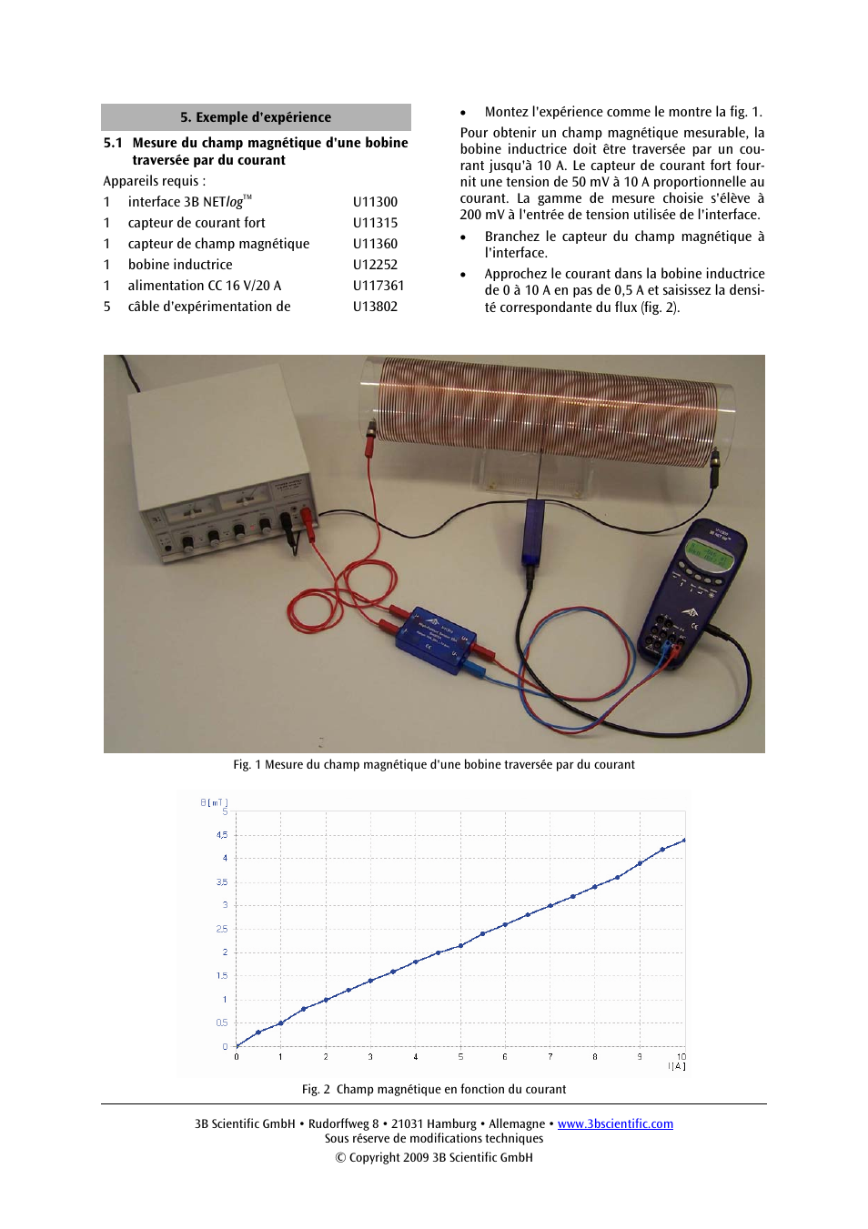 3B Scientific High Current Sensor, 10 A User Manual | Page 6 / 12