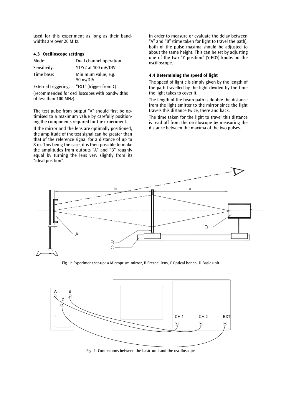 3B Scientific Speed of Light Meter (230 V, 50__60 Hz) User Manual | Page 7 / 24
