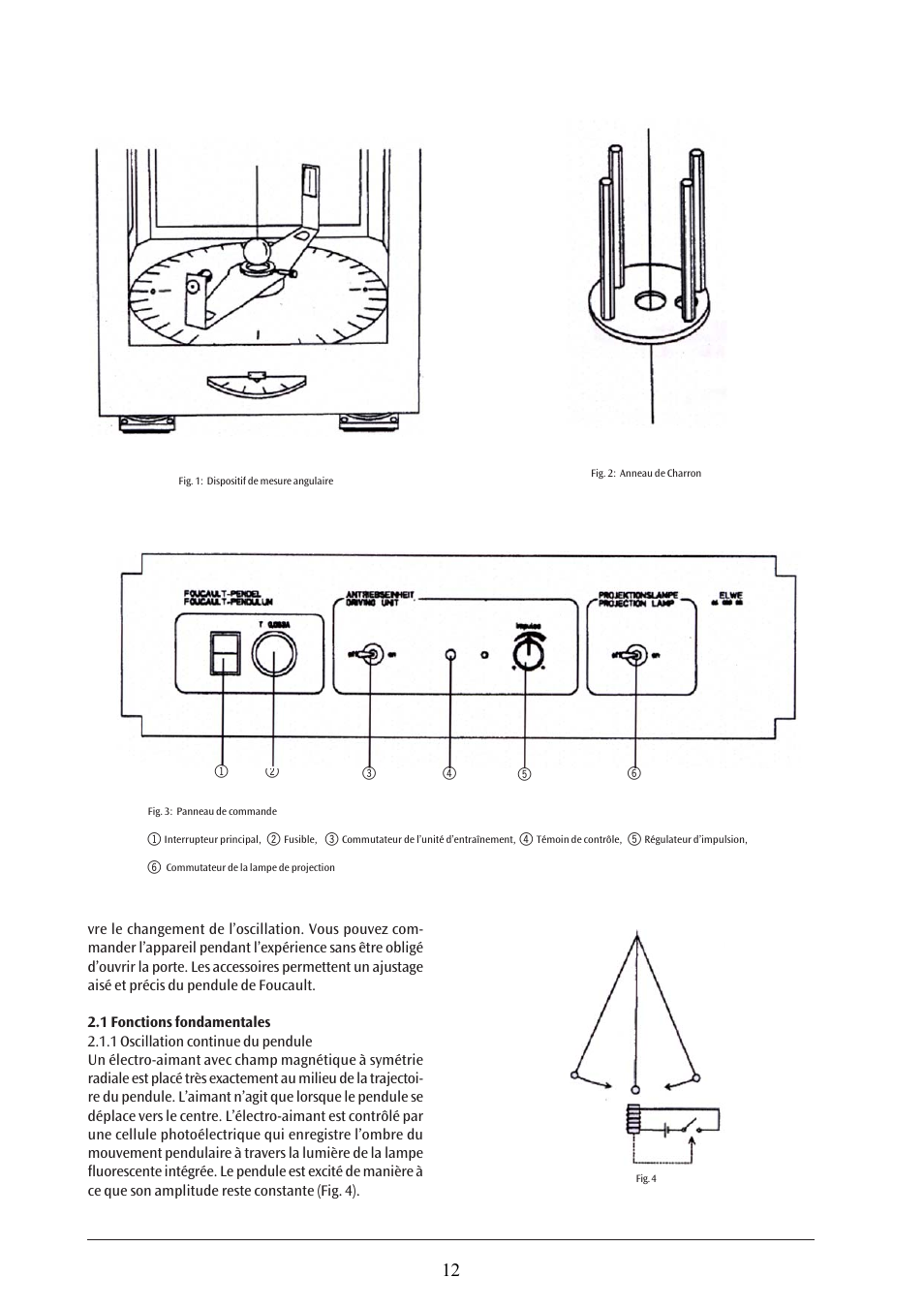 3B Scientific Foucault Pendulum (230 V, 50__60 Hz) User Manual | Page 12 / 30