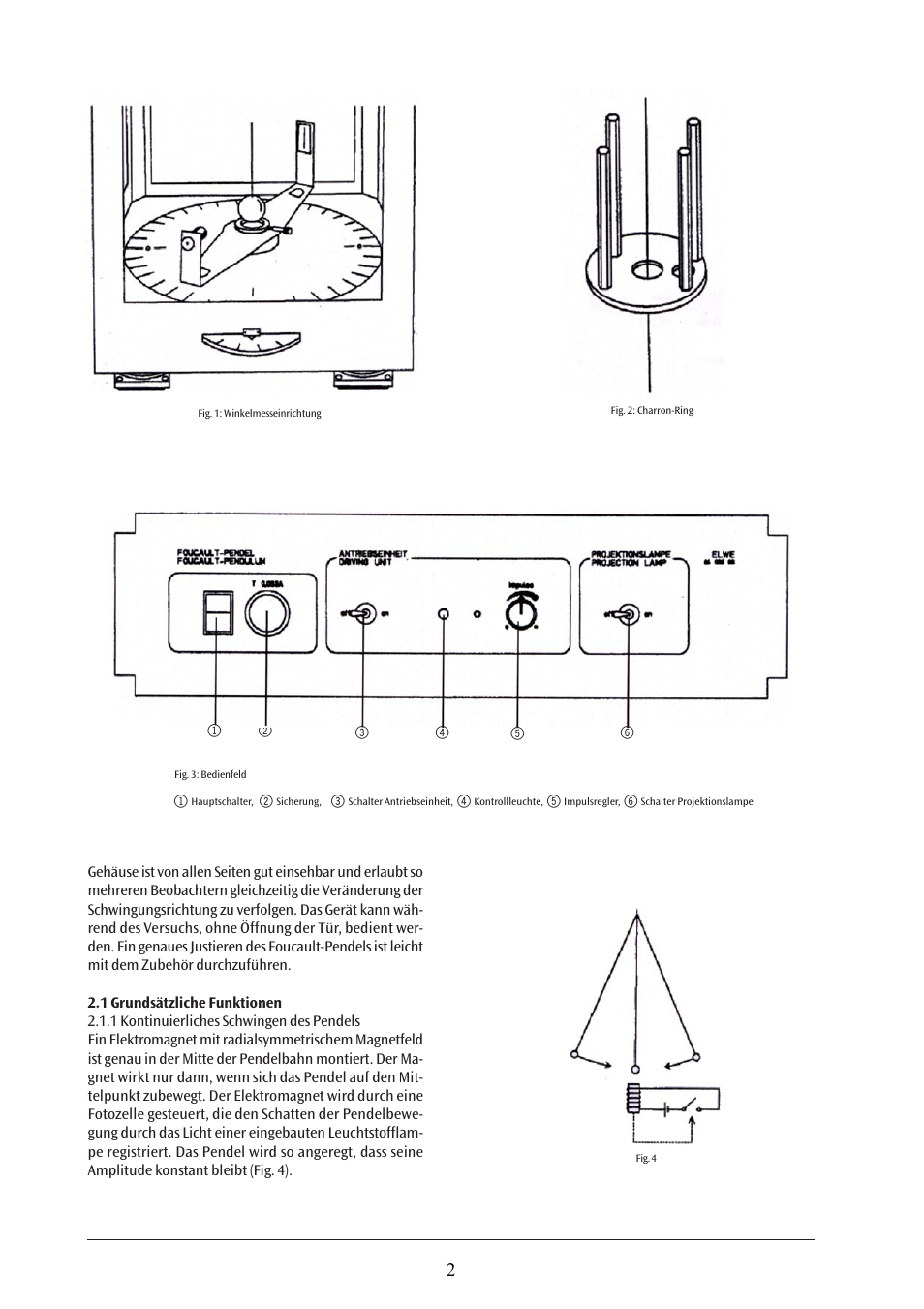 3B Scientific Foucault Pendulum (230 V, 50__60 Hz) User Manual | Page 2 / 30