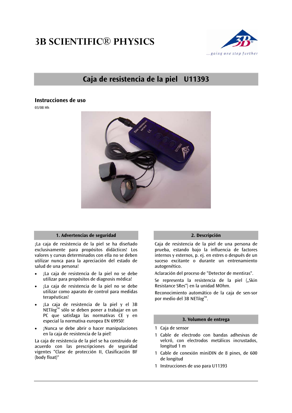 3b scientific® physics | 3B Scientific Skin Resistance Box User Manual | Page 17 / 24