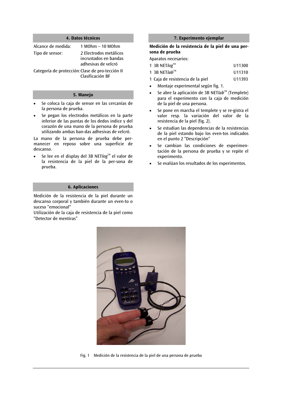 3B Scientific Skin Resistance Box User Manual | Page 18 / 24