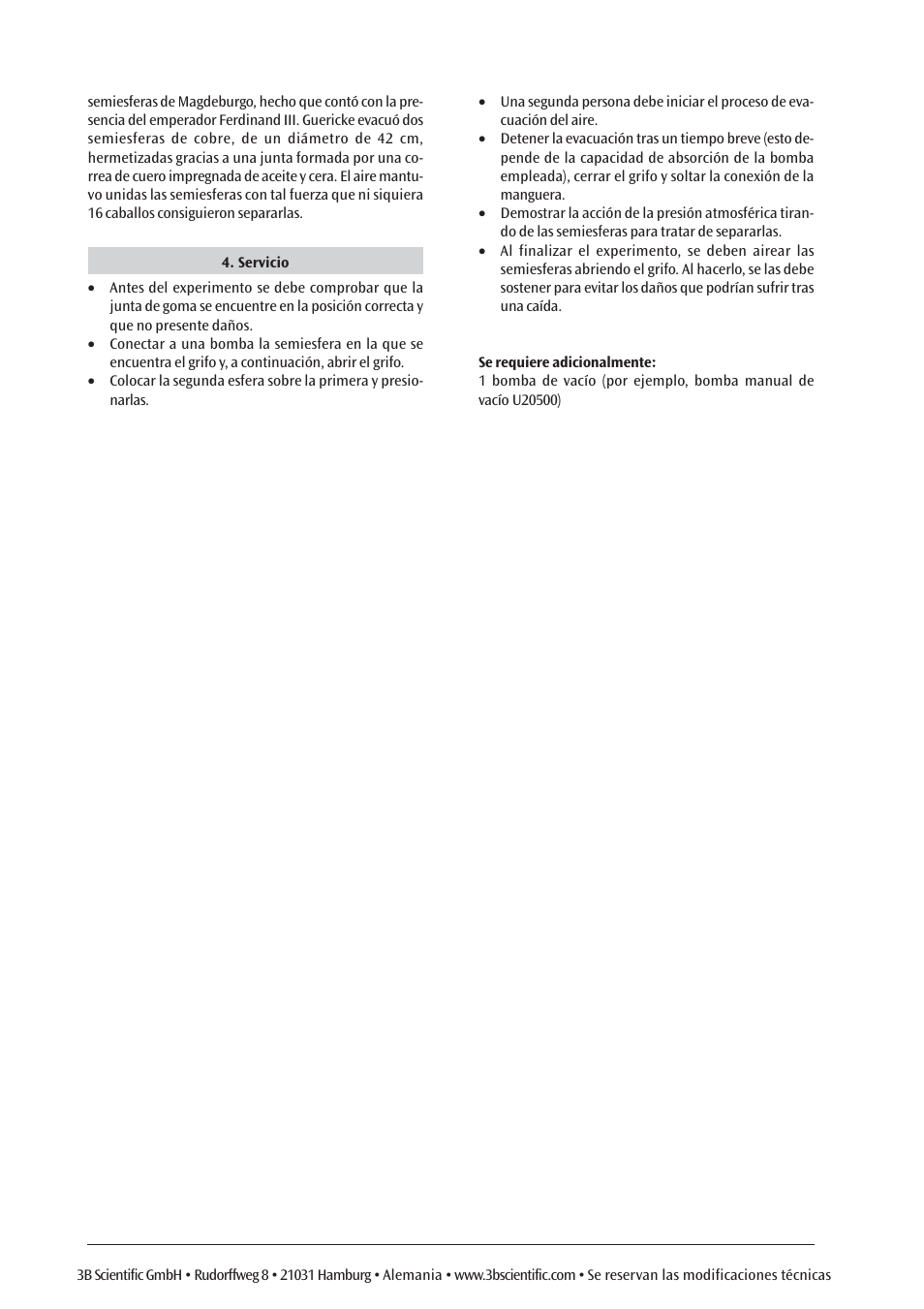 3B Scientific Magdeburg Hemispheres User Manual | Page 10 / 12