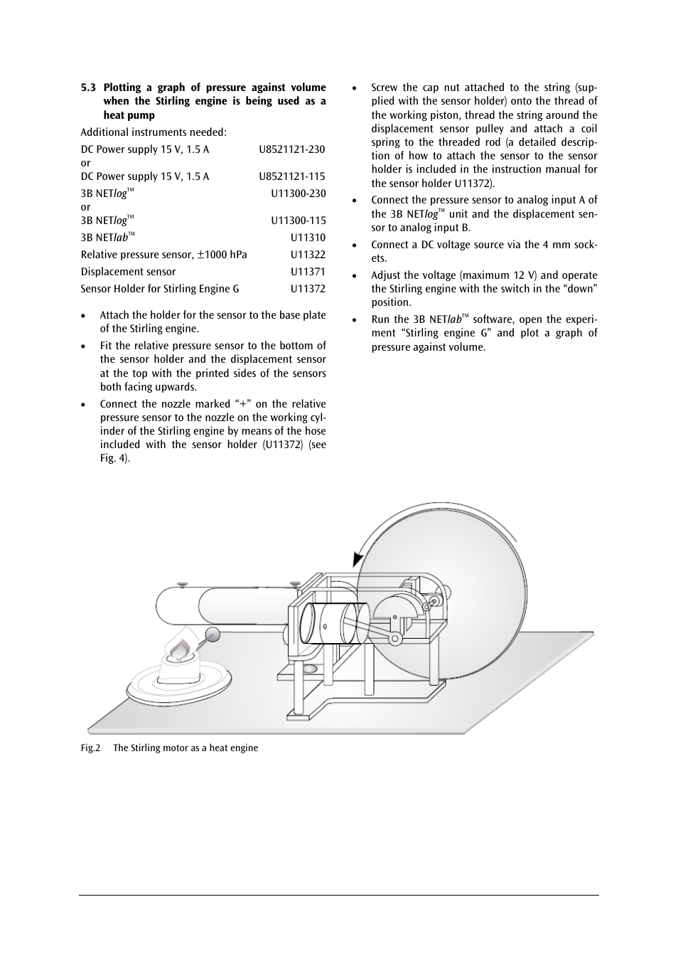 3B Scientific Stirling Engine G User Manual | Page 3 / 4