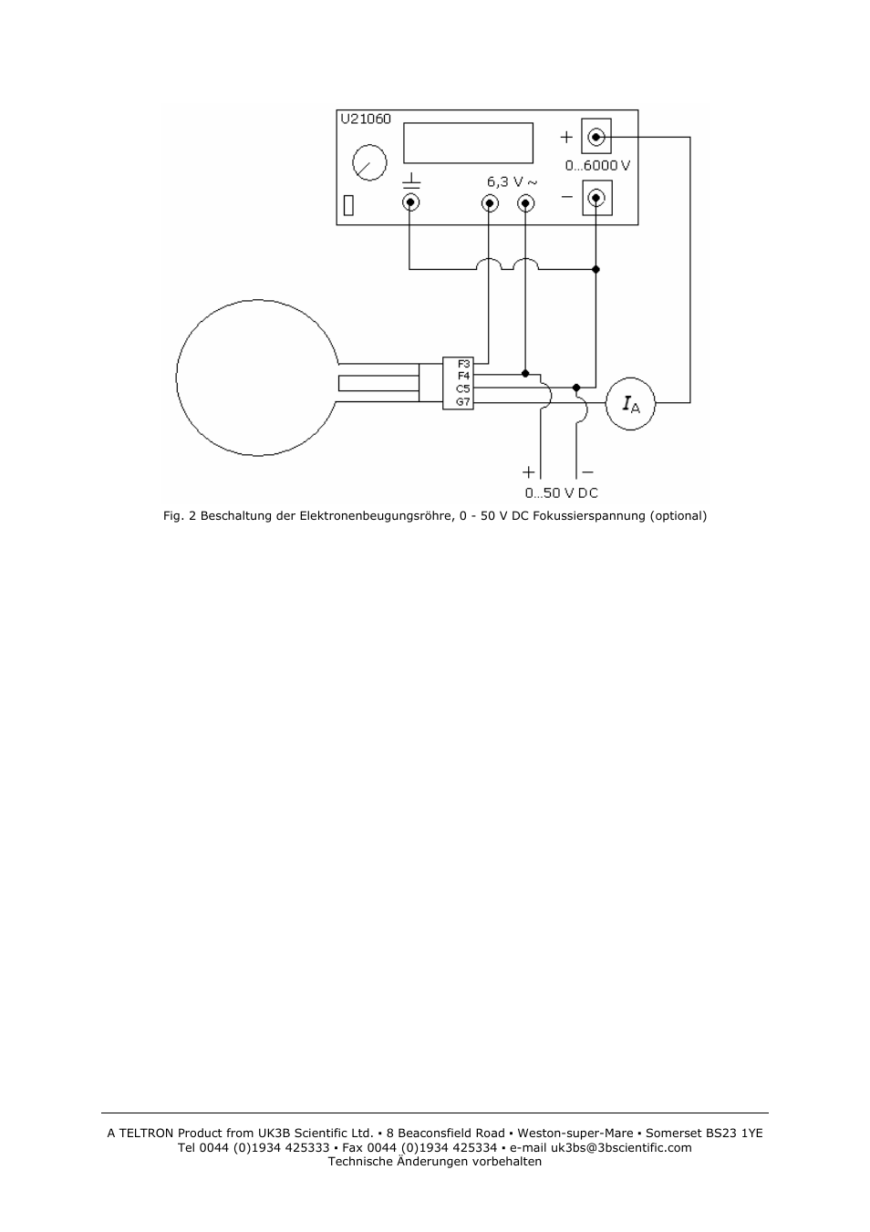 3B Scientific Teltron Electron Diffraction Tube S User Manual | Page 4 / 24
