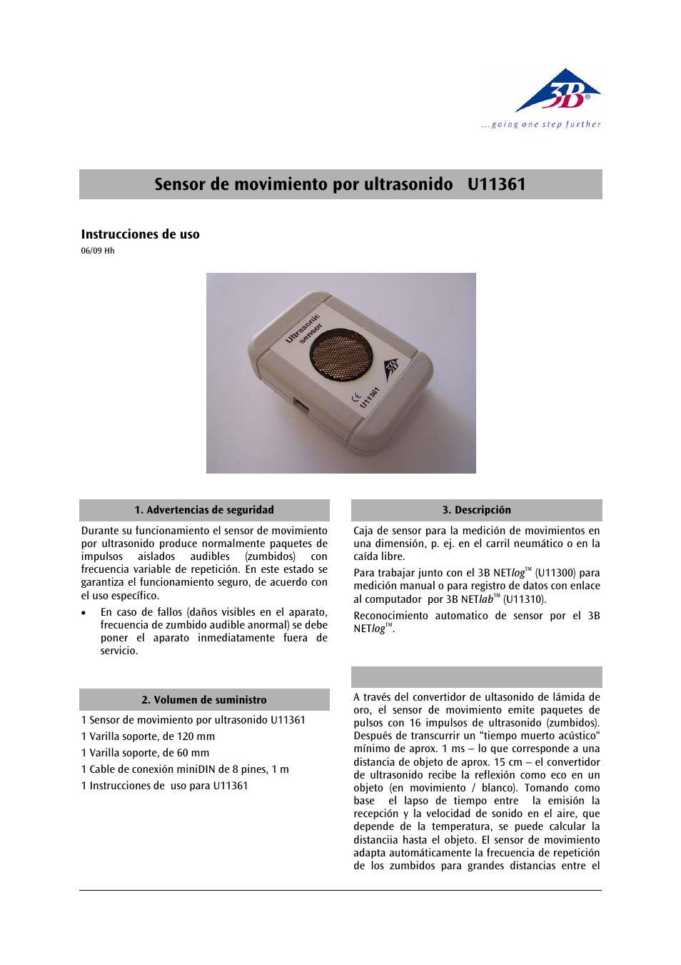 3b scientific, Physics | 3B Scientific Ultrasonic Motion Sensor User Manual | Page 17 / 24
