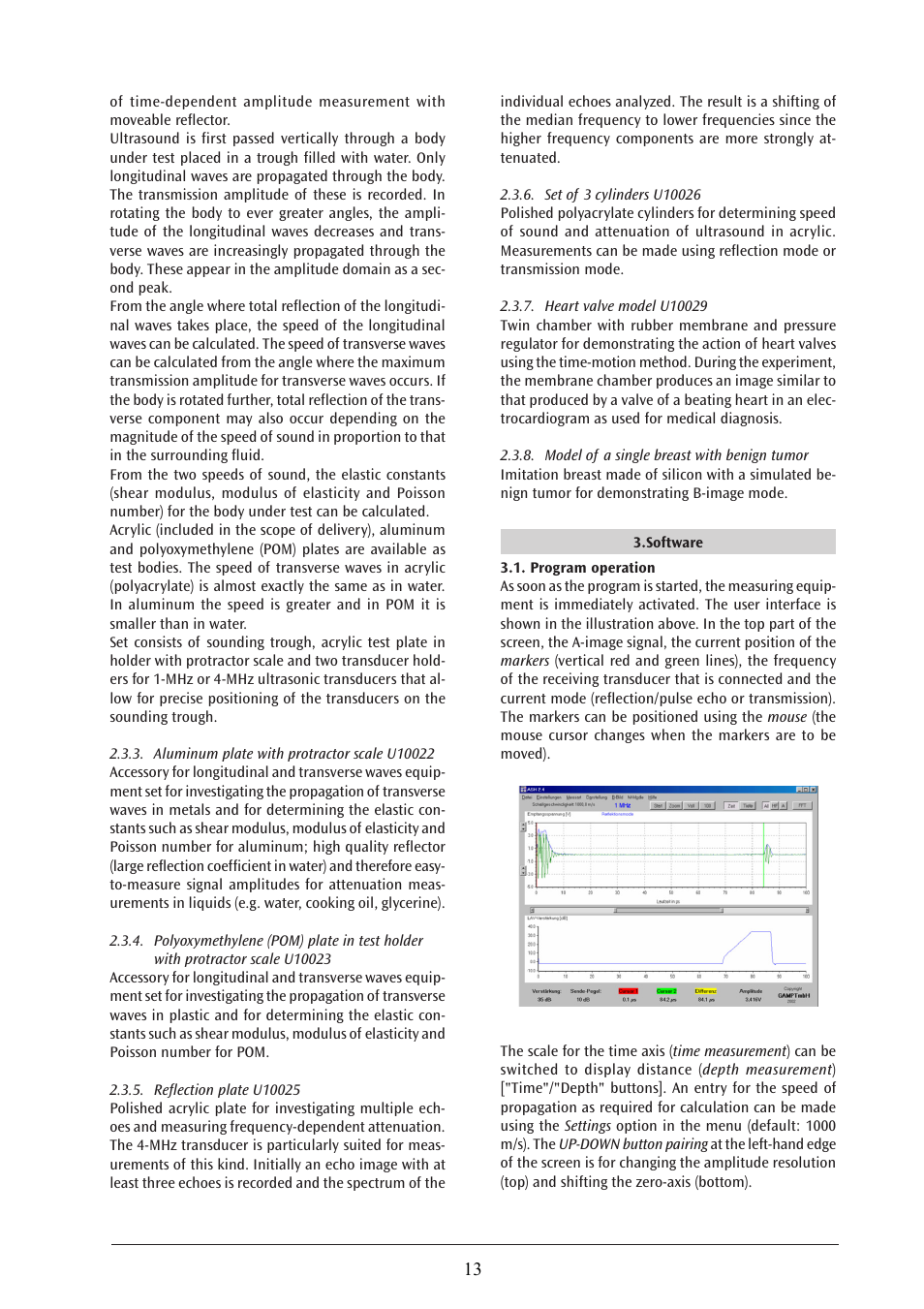 3B Scientific Ultrasonic Echoscope User Manual | Page 3 / 10