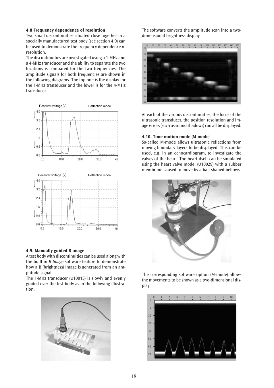 3B Scientific Ultrasonic Echoscope User Manual | Page 8 / 10