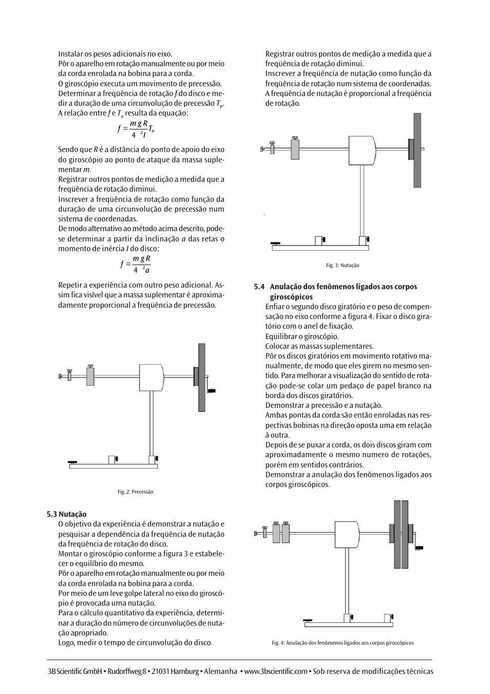 3B Scientific Gyroscope User Manual | Page 18 / 18