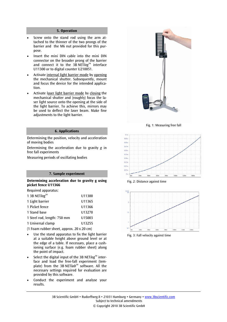 3B Scientific Photo Gate User Manual | Page 2 / 2