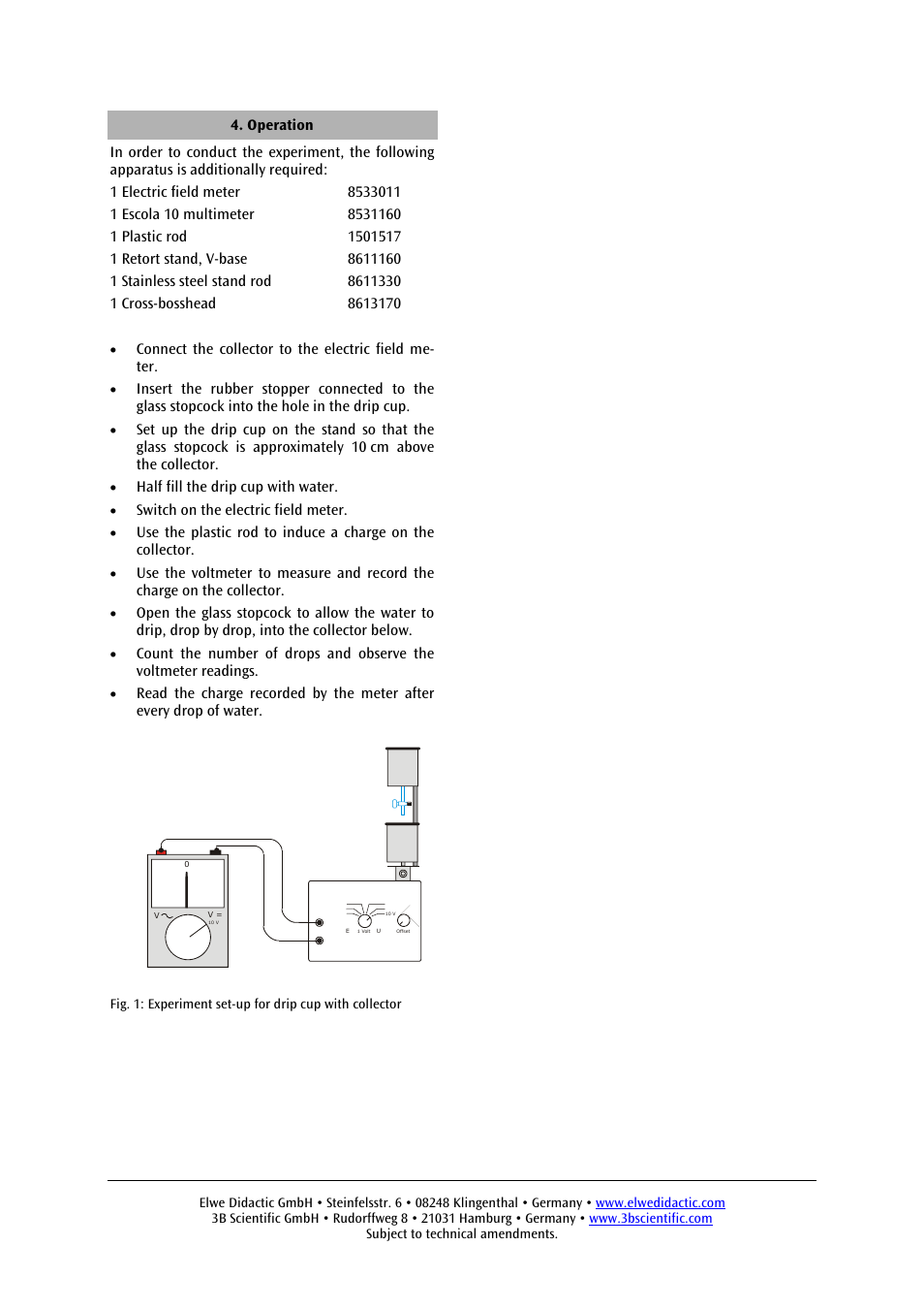 3B Scientific Drip Cup with Basin User Manual | Page 2 / 2
