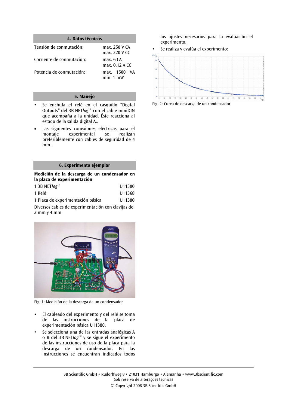 3B Scientific Relay User Manual | Page 10 / 12