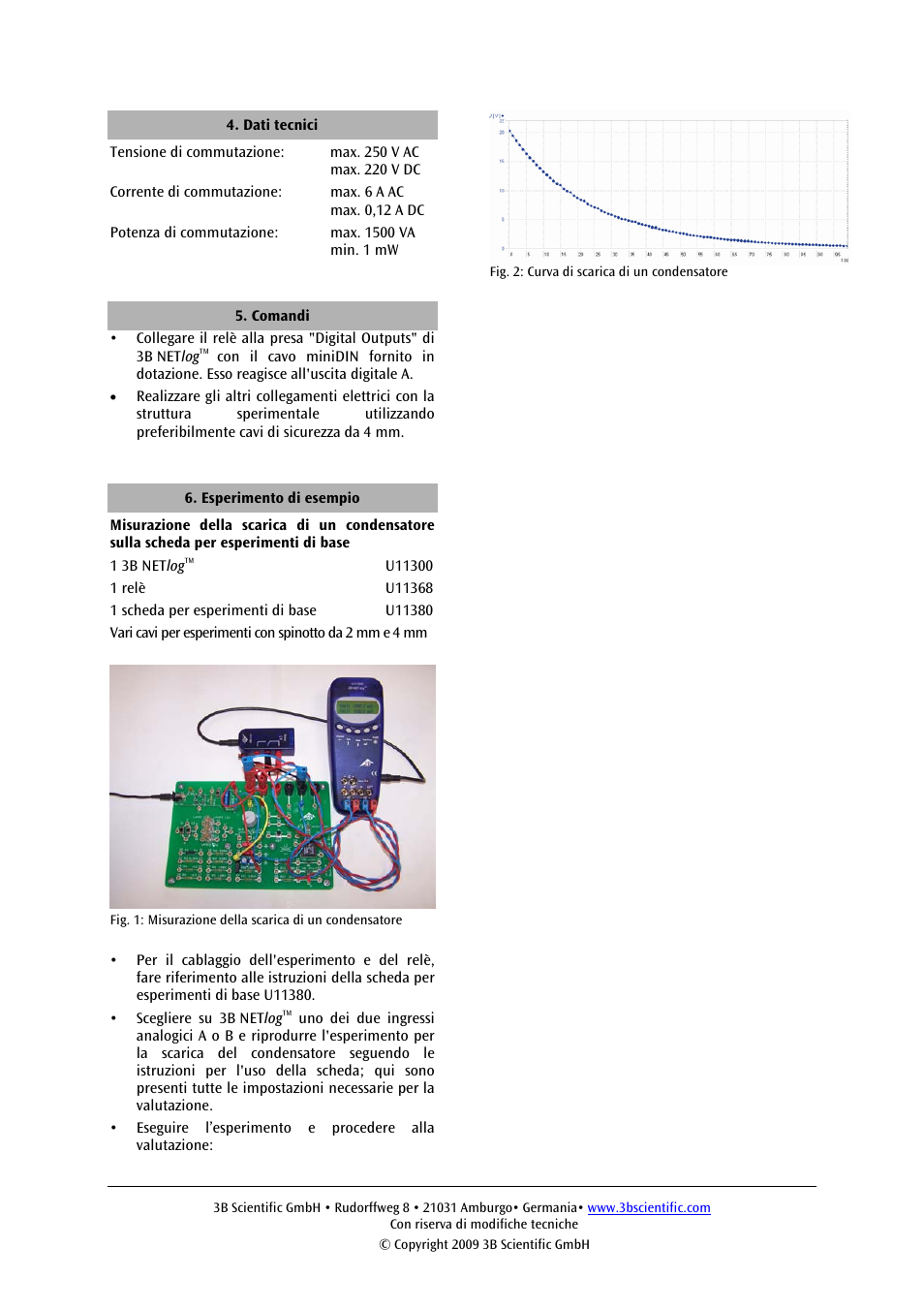 3B Scientific Relay User Manual | Page 8 / 12