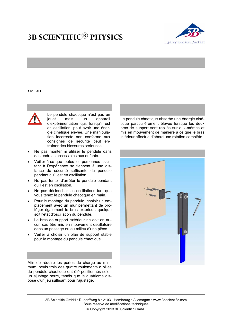 3b scientific® physics | 3B Scientific Chaotic Pendulum B User Manual | Page 5 / 12