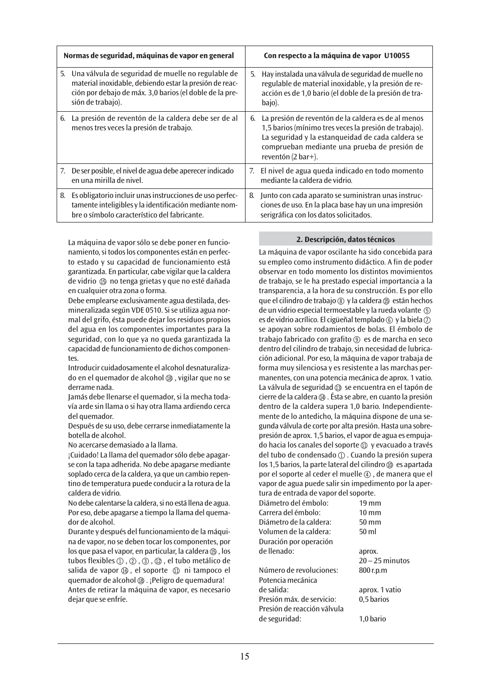 3B Scientific Steam Engine G User Manual | Page 15 / 21
