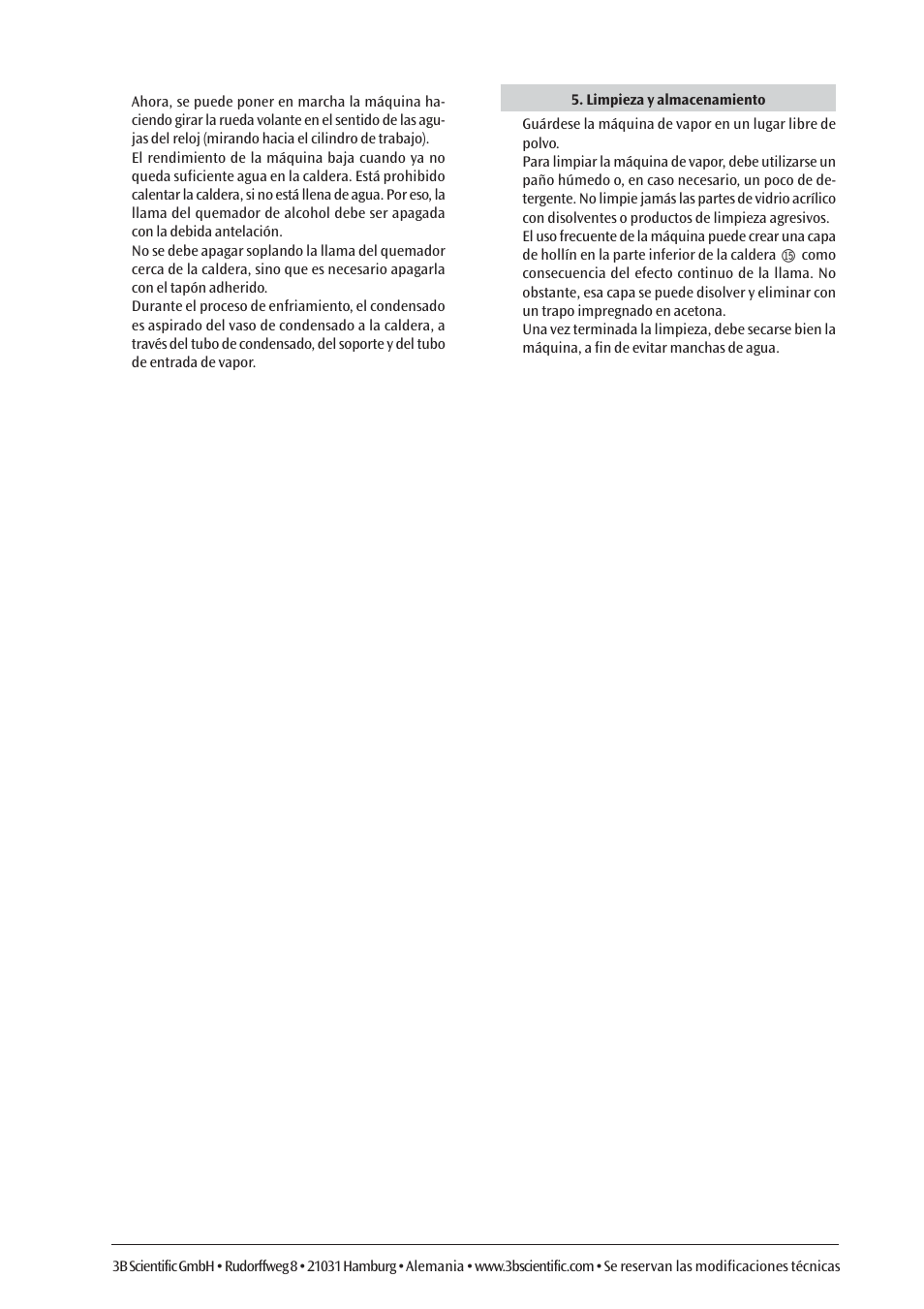 3B Scientific Steam Engine G User Manual | Page 17 / 21