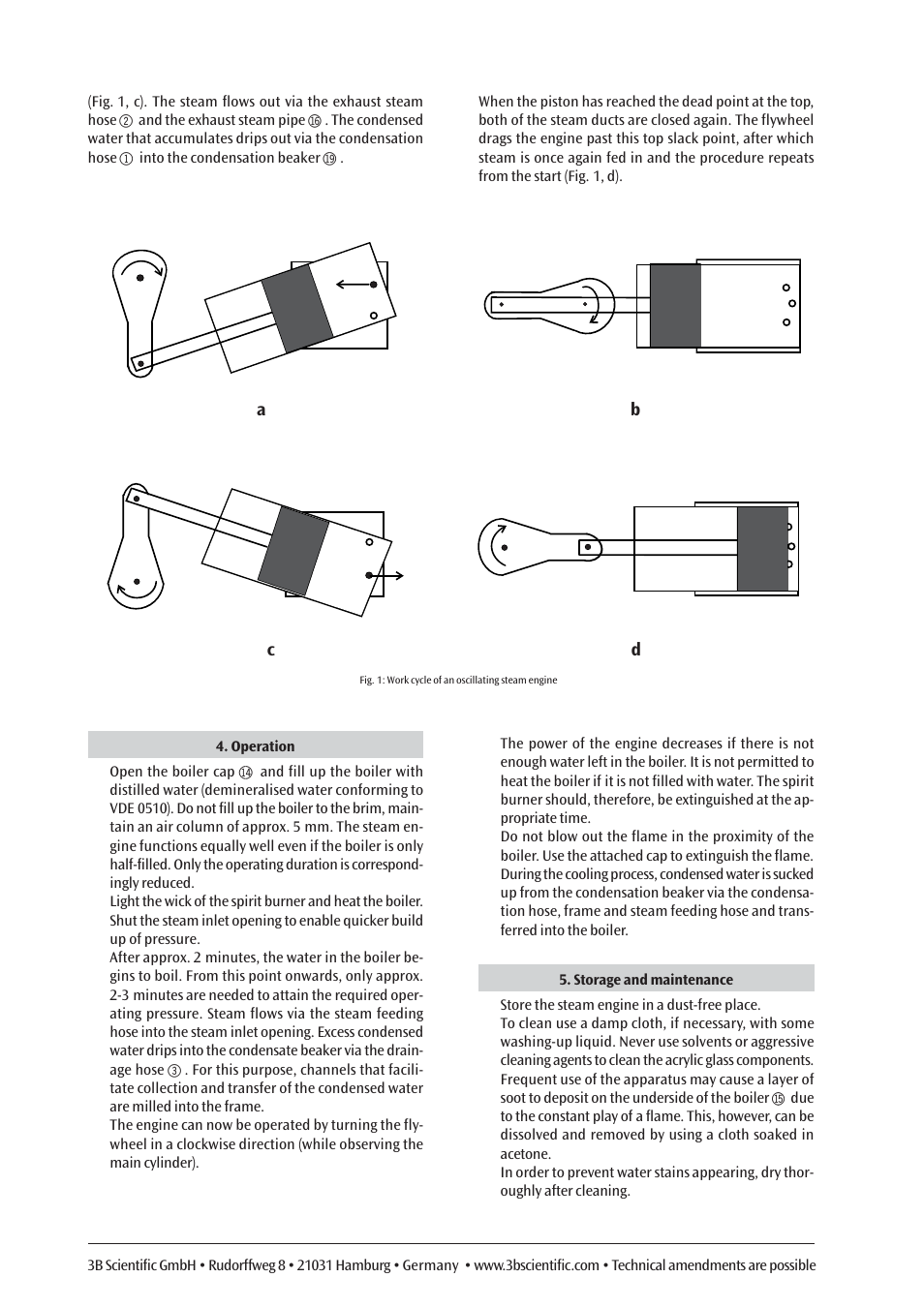 3B Scientific Steam Engine G User Manual | Page 6 / 21