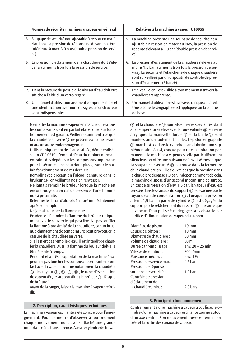 3B Scientific Steam Engine G User Manual | Page 8 / 21