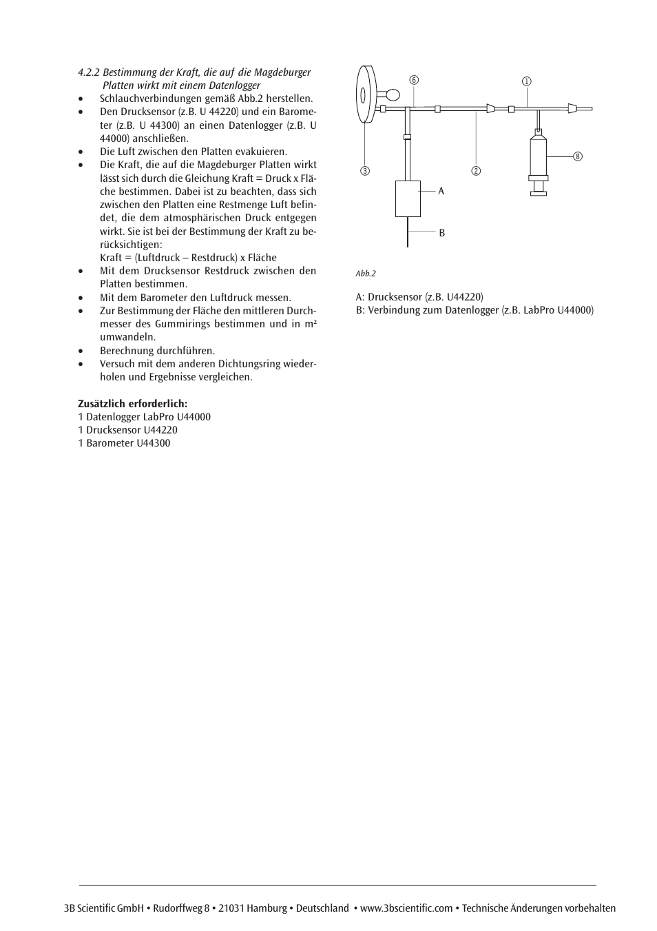 3B Scientific Magdeburg Plates User Manual | Page 3 / 18