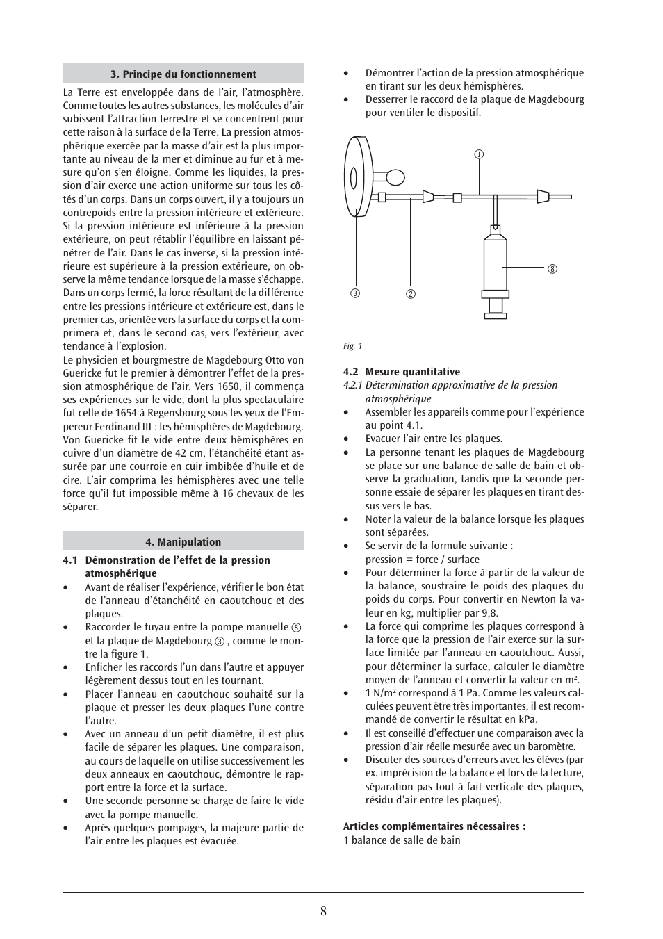 3B Scientific Magdeburg Plates User Manual | Page 8 / 18