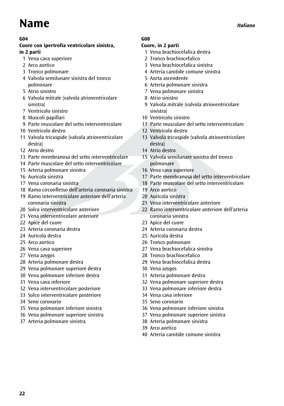 Name | 3B Scientific Classic Heart with Bypass, 2 part User Manual | Page 22 / 32